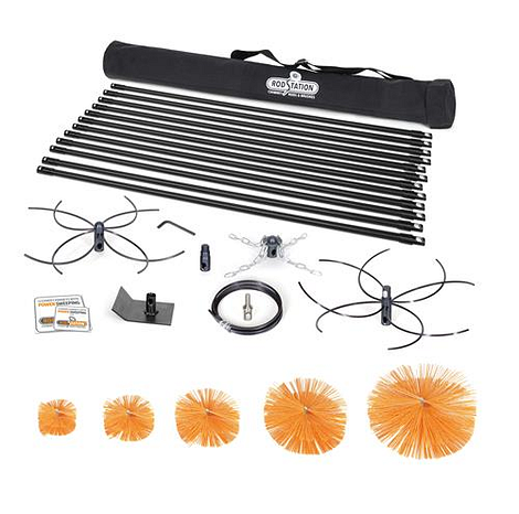 Power veegsets Openhaard Kit & handborstels