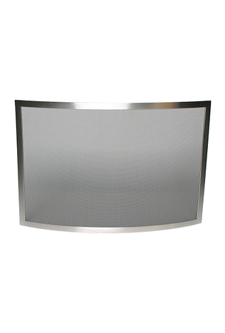 Vonkenscherm RVS 125 / 986 H Hoog Gebogen Front