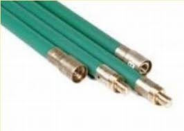 Flexibele veegstok met schoefdraad PRO L = 1000 mm Groen