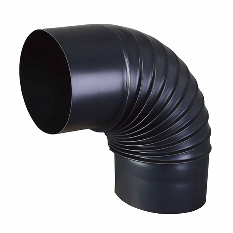 Blauw gegloeid Ø 100 mm Bocht 90° 