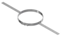 RVS CLV Ø 180/280 mm Universele beugel