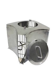 Colt mate RVS met vogelgaas en veegluik