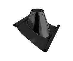 ICS 25 RVS Ø 200/250 mm loodslab 45°-60° Zwart