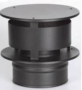 ICS 25 RVS Ø 200/250 mm trekkap Zwart