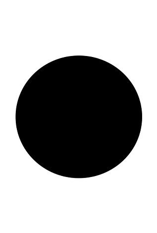 Vloerplaat Zwart Rond Ø 80 cm 2 mm dik (Hier zit levertijd op)