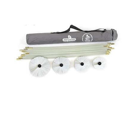 12 m Stokset met 13, 15, 18, 20 cm borstels incl Guild tas