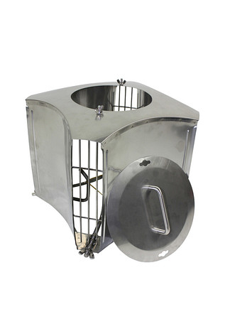 Colt mate RVS met vogelgaas en veegluik