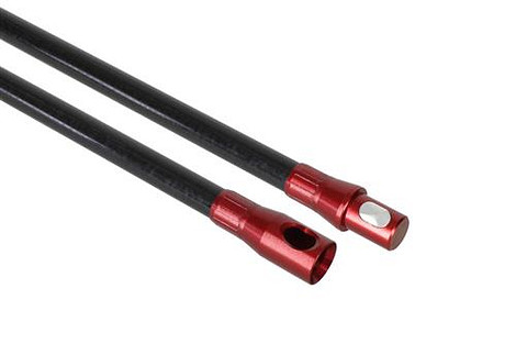 Power veegstok 1 meter Flexibel 14 mm rood