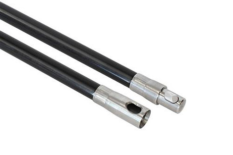 Power veegstok 1 meter Star 20 mm met rvs koppelingen