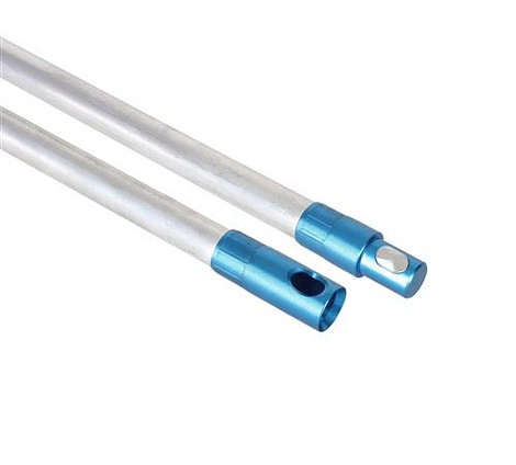 Power veegstok 1 meter Star aluminium 20 mm blauw