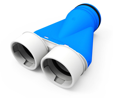 Verloop Ø 125 mm Uniflexplus Ø 90 mm 2x