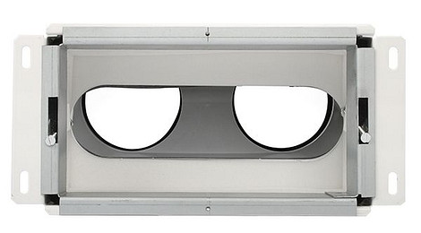 Uniflexplus Wandcollector achter 2 x Ø 90 mm