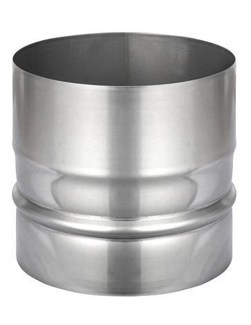 Kachelpijp Blank RVS Ø 125 mm Aansluitstuk