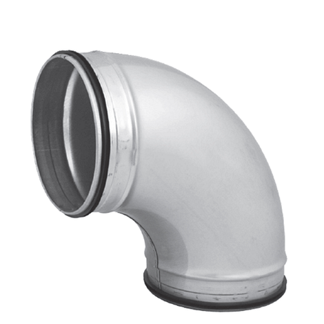 Spiralo gladde bocht 90° Ø 160 mm SAFE