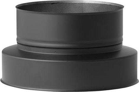 HT RVS DW 100/150 mm Bovenverloop EW/DW Zwart