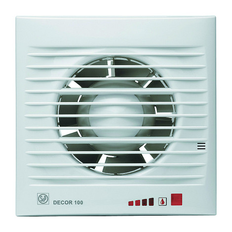 S&P Toilet / Badkamerventilator Decor 100 CHZ Visual (Hier zit een lange levertijd op)