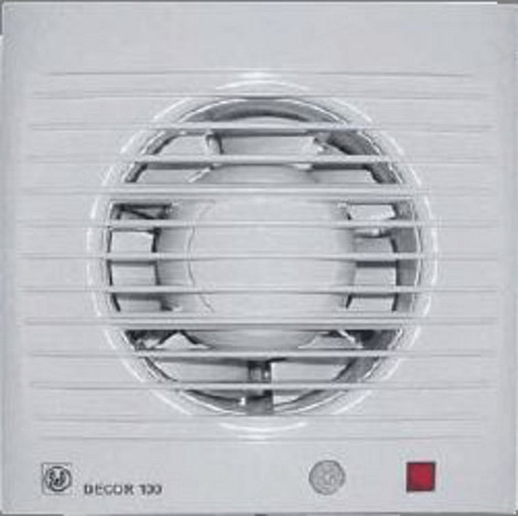 S&P Toilet / Badkamerventilator Decor 100  CDZ Bewegingssensor (Hier zit een lange levertijd op)