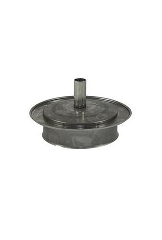 HT RVS DW 80/130 mm Deksel + condensafvoer