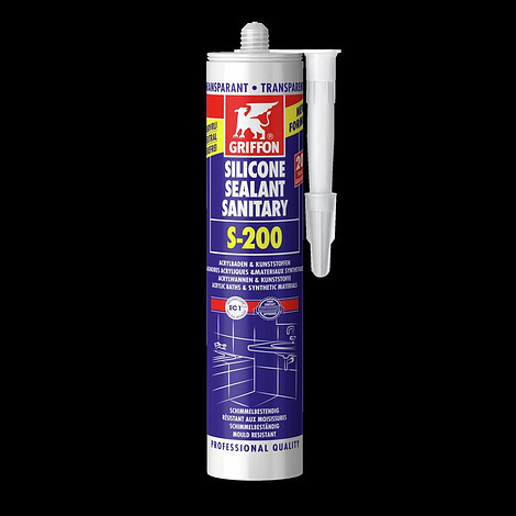 Griffon Zuurvrije Siliconenkit S-200 CQ – transparant 300 ml
