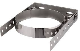 ICS 25 RVS Ø 100/150 mm muurbeugel verstelbaar