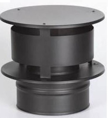 ICS 25 RVS Ø 200/250 mm trekkap Zwart