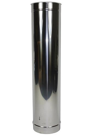 HT RVS DW 100/150 mm Pijp L = 1000 mm Geïsoleerd
