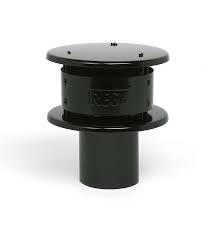 Aluminium tregakap zwart  Ø 200 mm