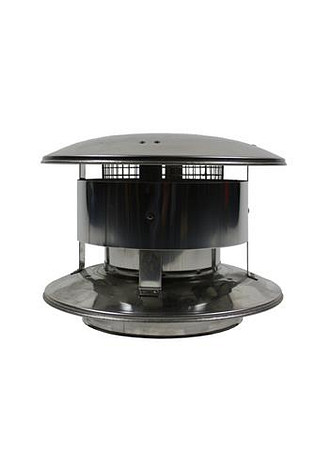 HT RVS DW 100/150 mm Trekkap met gaas