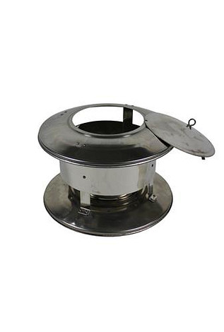 HT RVS DW 125/175 mm Trekkap met veegluik