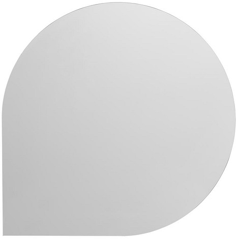 Vloerplaat Glas Kwart-rond 80 x 80 cm 6 mm dik (Helder)