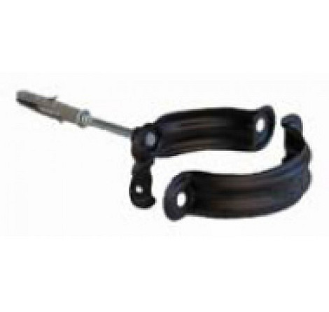 Zwart RVS Ø 80 mm muurbeugel