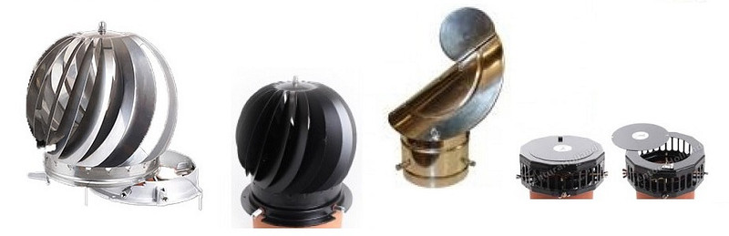 Diverse (draaiende) dakkappen