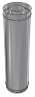RVS CLV Ø 230/400 mm pijp los L = 995 mm