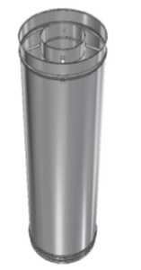 RVS CLV Ø 200/350 mm pijp vast L = 995 mm
