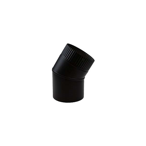 EW RVS zwart Ø 125 mm Bocht 30°