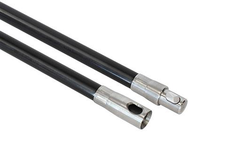 Power veegstok 1 meter Star 18 mm met rvs koppelingen