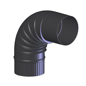 Blauw Gegloeid Ø 131 mm Bocht 90°