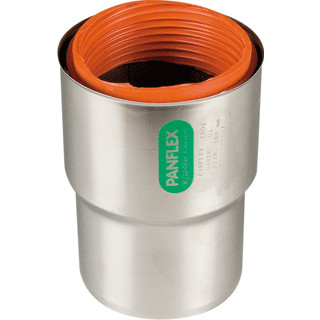 Flex RVS aansluitstuk met ring Ø 150 mm